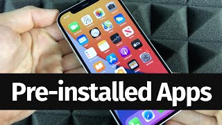 What Apps come pre installed on iPhone 12 256gb?