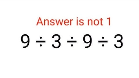 9÷3÷9÷3 Het antwoord is niet 1. 99% is gezakt! Kun je het? #wiskunde #logischstation #wiskundigpr...