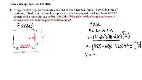 Optimization Open Top Box