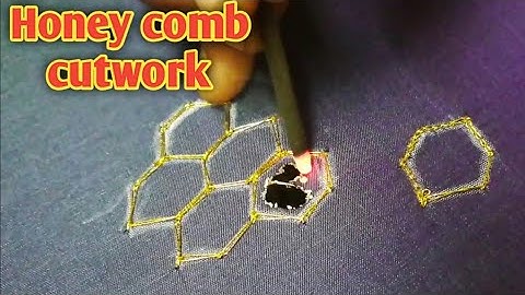 Honey comb cut work for beginners