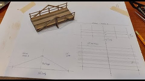 Scratch-building A King Post Bridge
