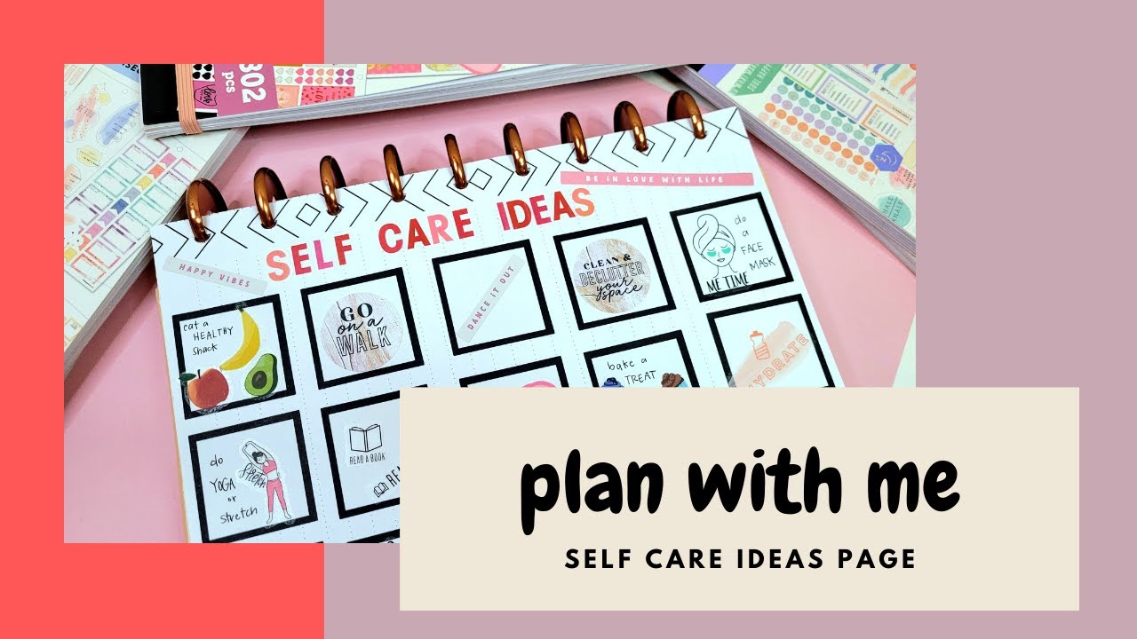 Plan with Me // Extra Planner Page // Self Care Ideas/Bingo