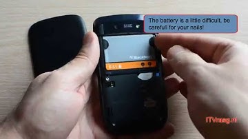 Blackberry Torch 9800: Removing backside/battery/SIM/SD-card