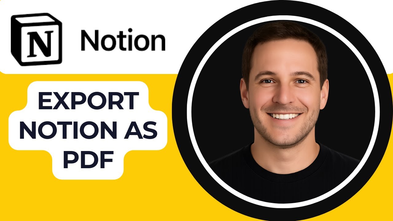 How to Export a Notion Page as PDF — Save Your Notes Easily! - YouTube