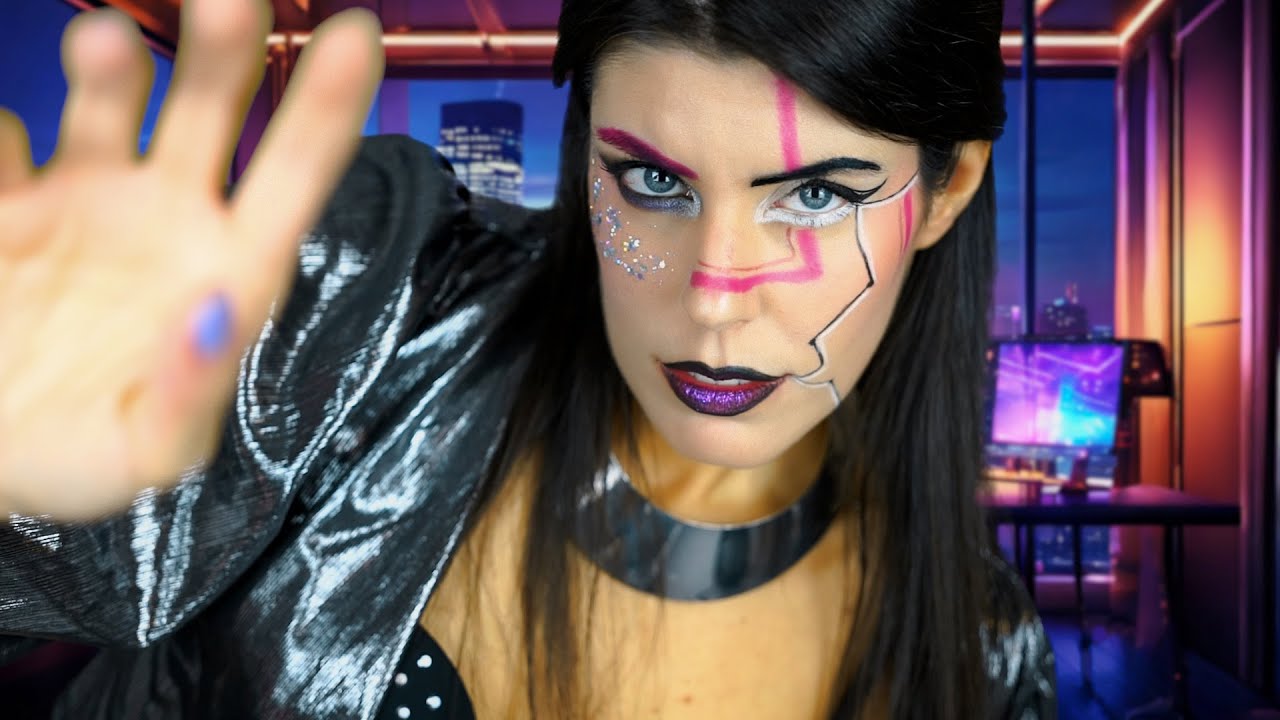 ASMR 👩🏻 CREO LA TUA NUOVA FACCIA • Sci-Fi ROLEPLAY (Ambientazione Cyberpunk)