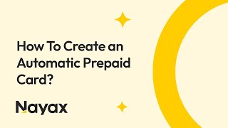 Creating Automatic Prepaid Cards | Nayax