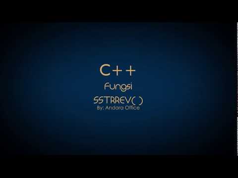 Tutorial C++ Fungsi strrev() - Membalik kata