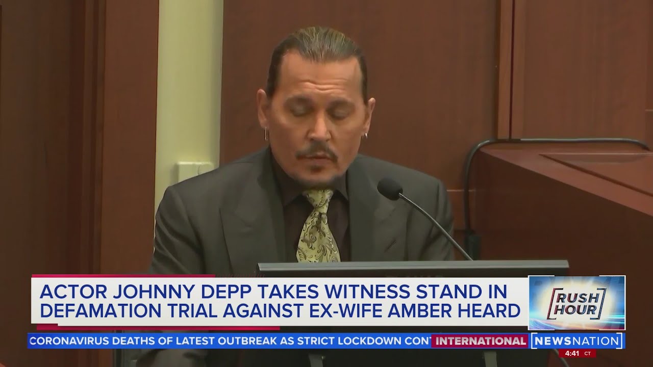 Johnny Depp on stand: Ex-wife Heard's allegations 'heinous' | Rush Hour