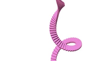 [Grasshopper] 0015 Recursive Stair + Python (Fast ver.)