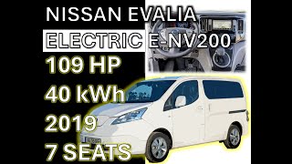 7-Seater Nissan E-Nv200 Evalia Electric 40Kwh 109Hp 2019 For Sale