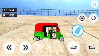 Tuk Tuk Rickshaw Racing Impossible Ramp ~ Free Mode ~ Android Gameplay screenshot 2