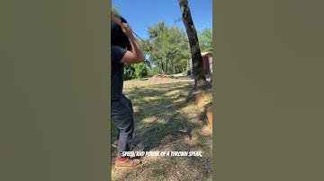 Atlatl, a spear-throwing aid from ancient times. #shortvideo #shorts