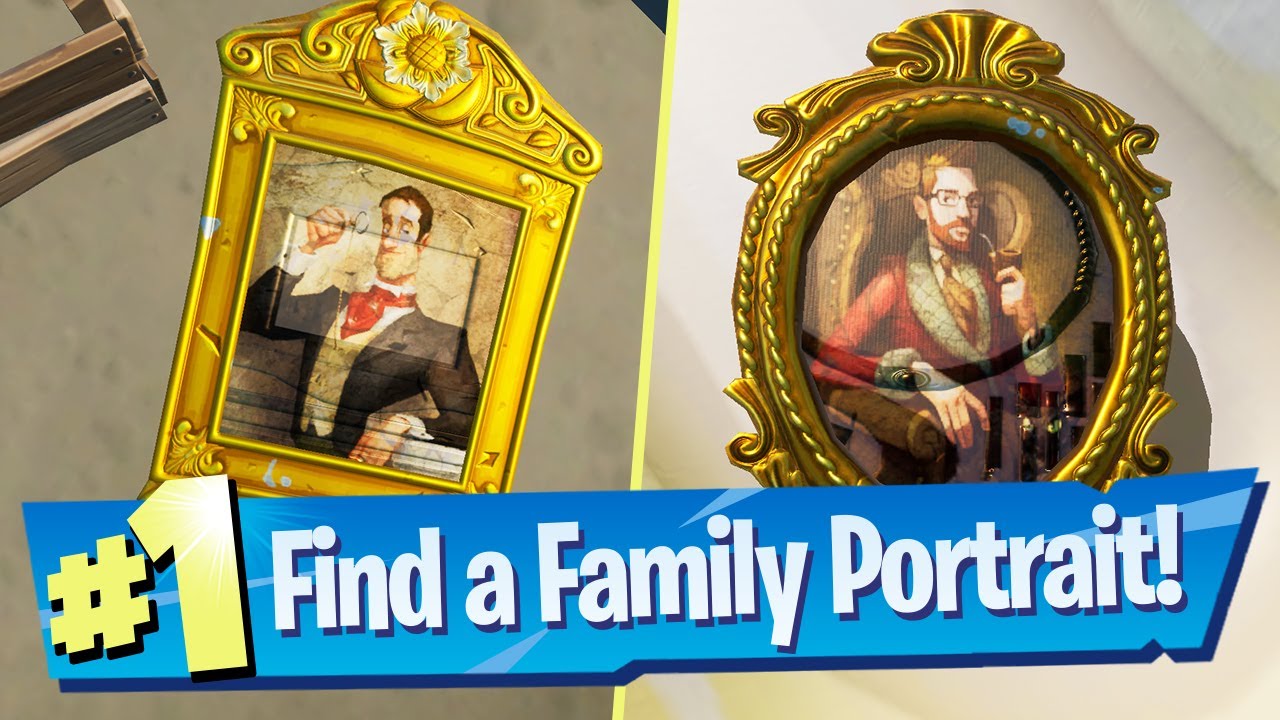 Find A Family Portrait From A Shipwreck Location Fortnite Youtube