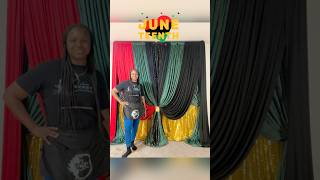 Creating a Stunning Juneteenth Backdrop with Draping 🖤❤️💚