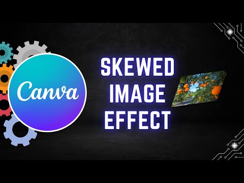 How to Create a Skewed Image Effect in Canva (Easy 3D Rotation Trick)