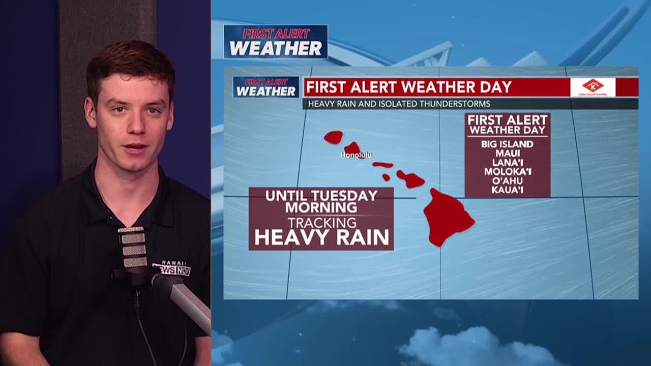 First Alert Weather Day: Heavy showers, thunderstorms possible ...