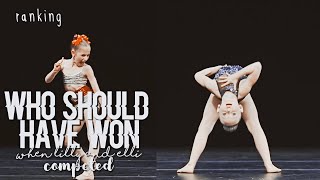 who should have won every time lilliana and elliana competed? || dance moms