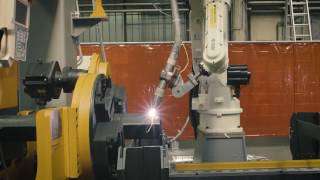 Robotic system for cutting and trimming tubes and profiles