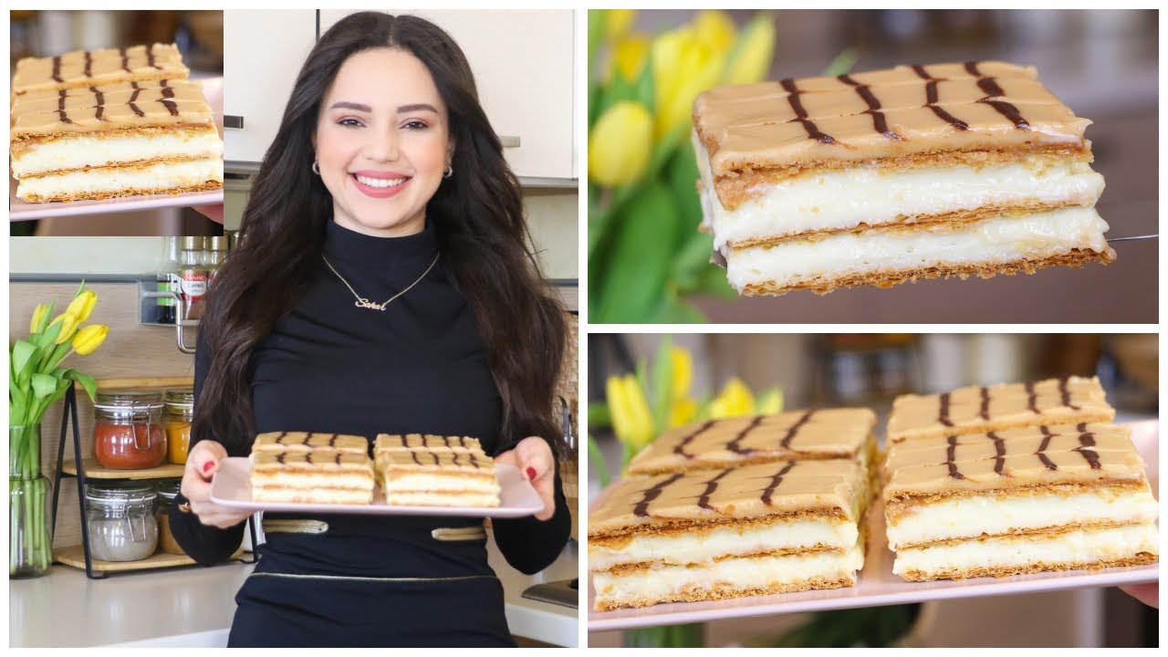 ميلفاي تونسي مثل المحلات بأسهل طريقة مع كل أسرار نجاحه بالتفصيل😋👌Mille-feuille Tunisien