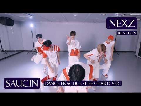 The Life Guard Fit Is Too Adorable!! | NEXZ(넥스지) “SAUCIN'" Dance Practice (Life Guard ver.) Reaction
