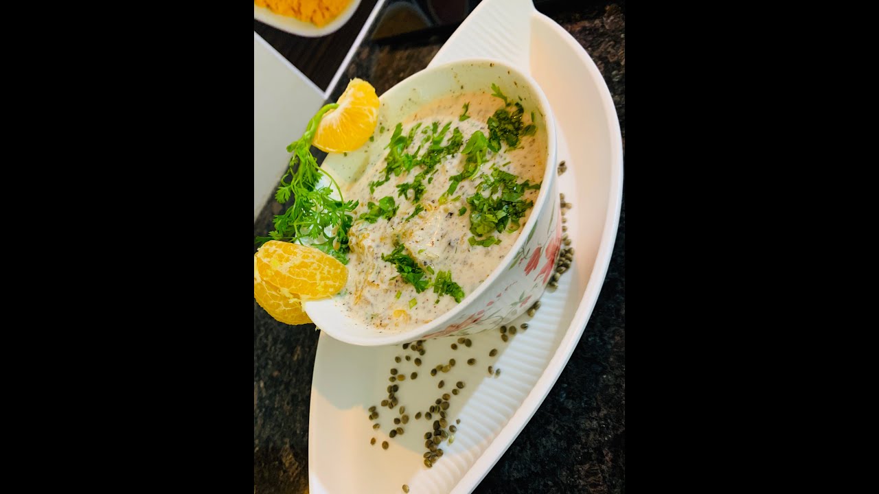 Santare ka Raita with Bhaang(Hemp Seed) Recipe