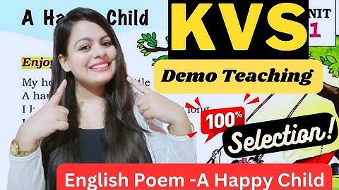 If you teach English Poem like this then you will get full marks in KVS Demo Teaching || Kvs NCER...