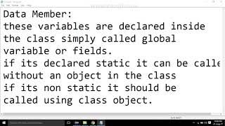 33.Data Members in Java