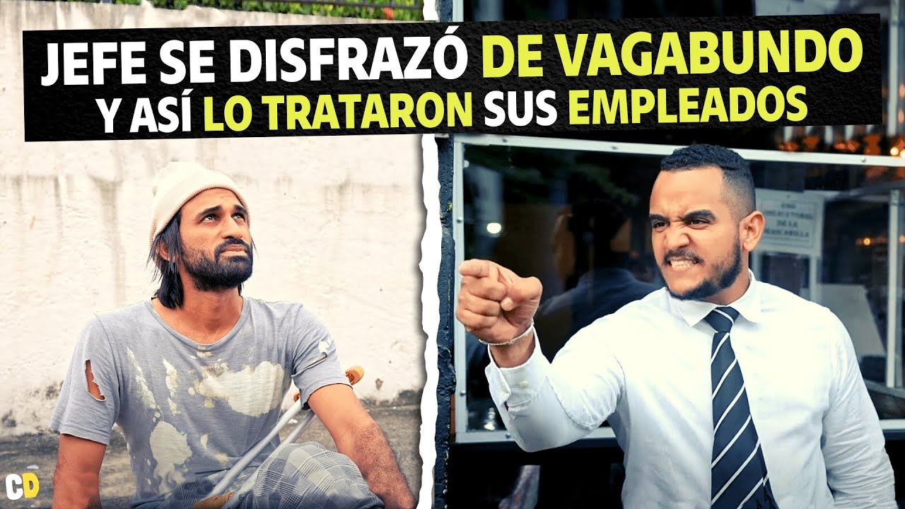 Jefe se disfrazó de vagabundo y así lo trataron sus empleados.