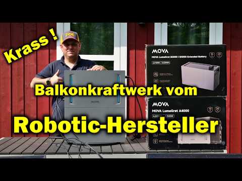 Fully integrated balcony solar power system from MOVA, the manufacturer of household robots