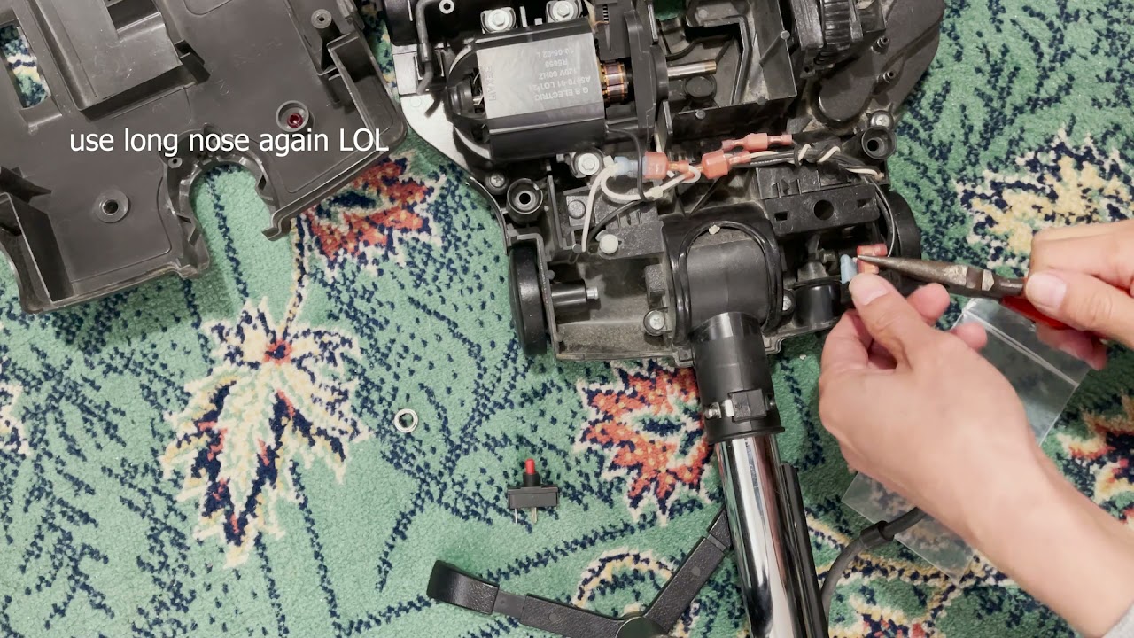 RAINBOW ESERIES vacuum REPAIR CIRCUIT BREAKER   DIY