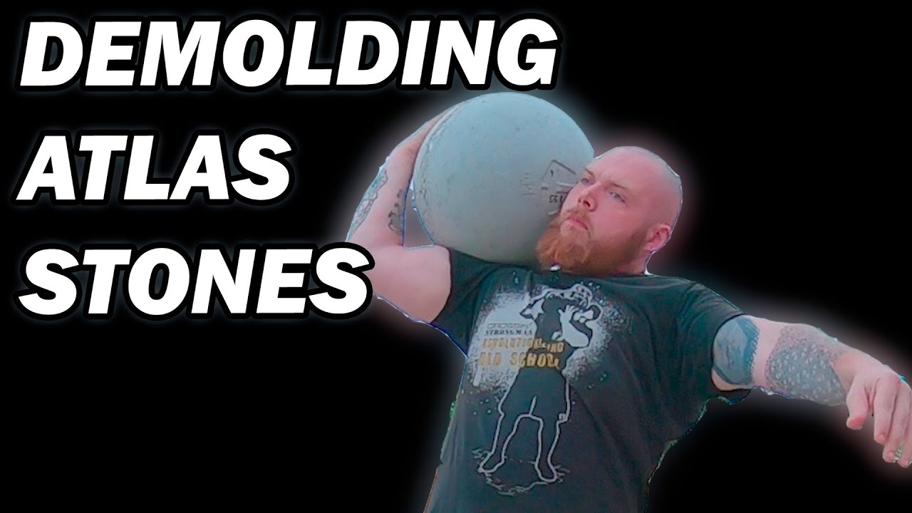 Demolding concrete atlas stones - DIY atlas stones