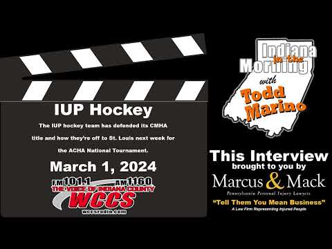 Indiana In The Morning Interview: IUP Hockey (3-1-24)