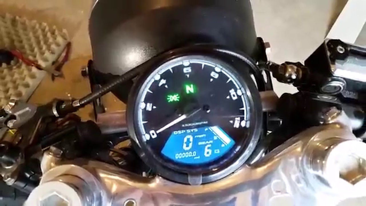 Universal digital motorcycle speedometer. - YouTube sv650 k 5 wiring diagram 