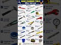 Basic Plumber Tools Name | 24 Plumbing Tools English & Hindi | Plumber Training