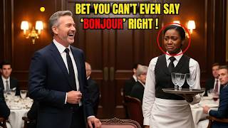 The CEO Mocked the Black Waitress in French — Seconds Later, Her Reply Left Him Silent