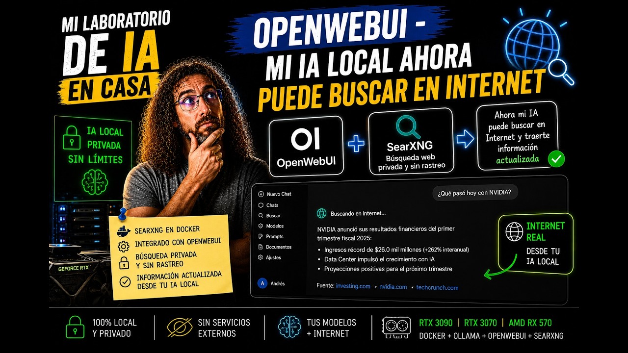 OpenWebUI - Mi IA local ahora puede buscar en Internet