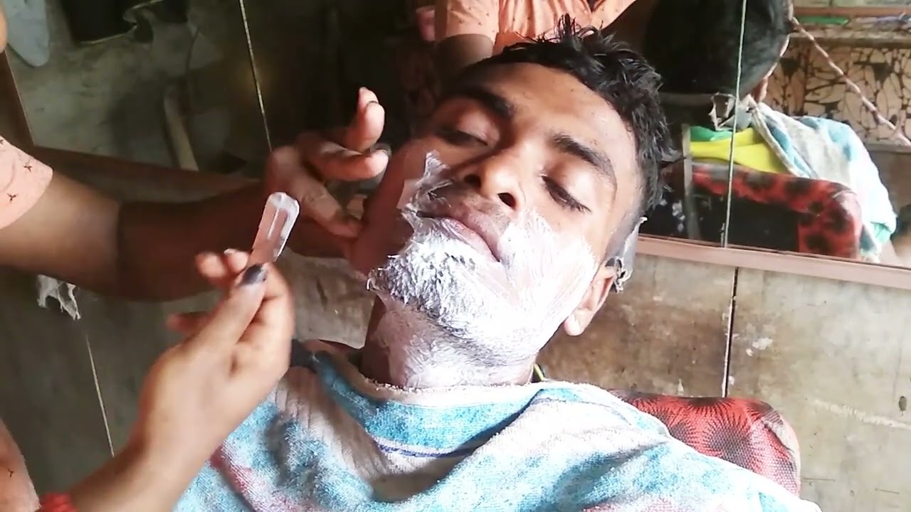 How to young boy Beard clean shave video only ✂️✂️✂️✂️✂️✂️