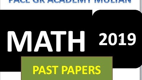 MATH  | PPSC 2019 PAST PAPER All Math question with solution in details  | Math solution PPSC