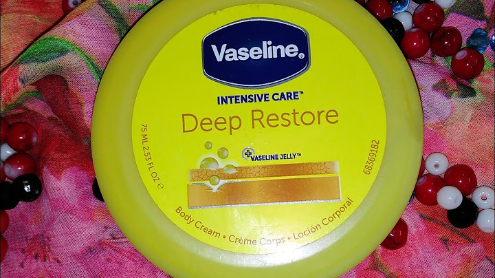 Vaseline intensive care deep restore review