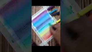 How to make rainbow background #rainbow #background #artwork #easy