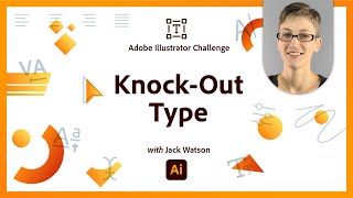 Knock-out Type | Illustrator Challenge