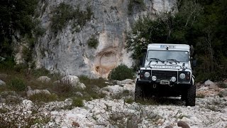 Land rover Defender offroad drive Sardinia 2014