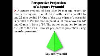 Basic Engineering - Engineering Graphics - Lecture 9 Perspective Projection