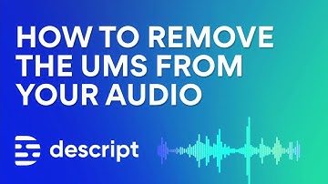 How to remove the ums from your audio with Descript