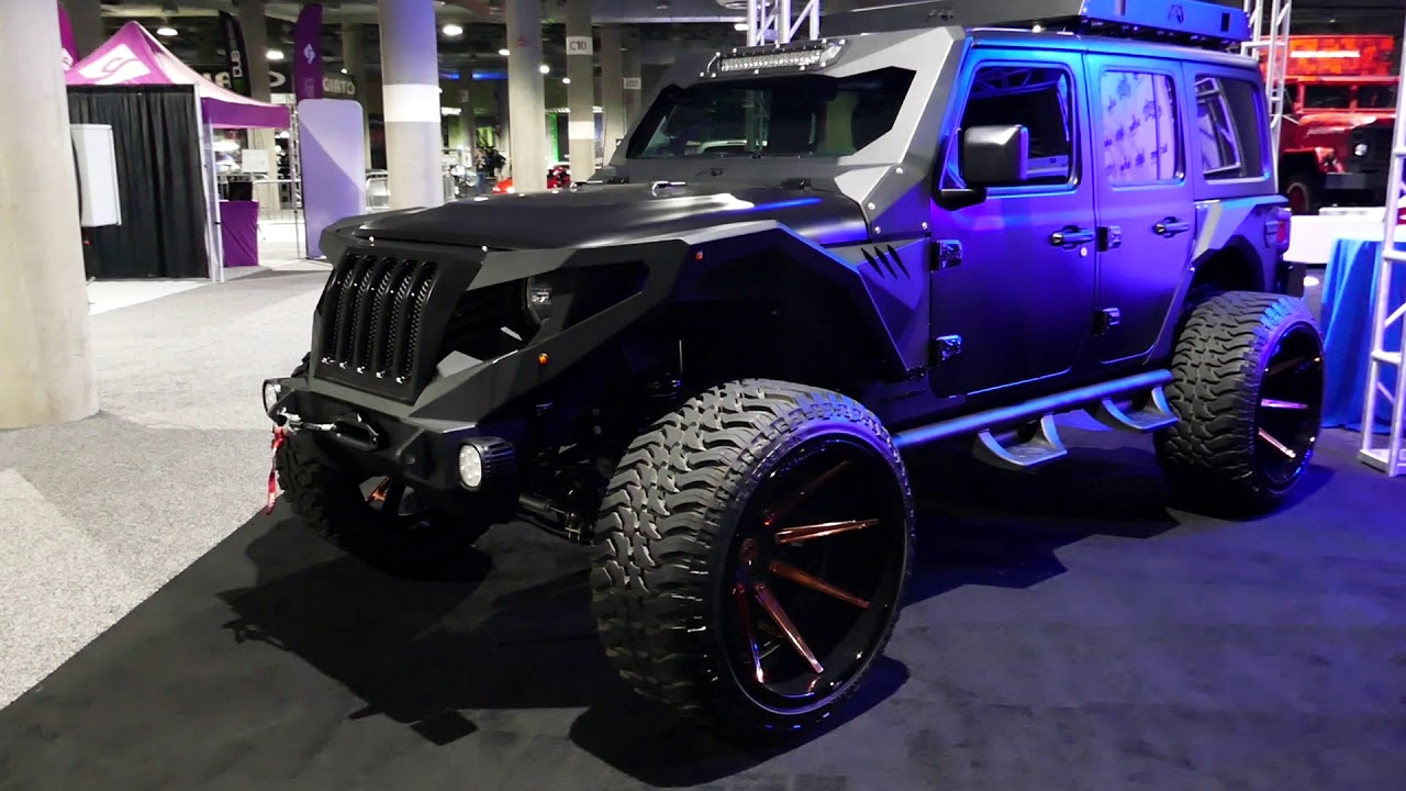 Custom Jeep Wrangler Sahara - 2018 LA Auto Show - YouTube