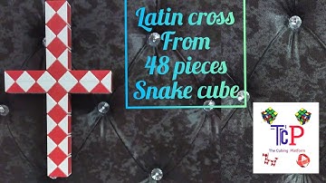 Latin Cross| How to solve 48 pieces snake cube into Latin Cross| snake cube| The Cubing Platform