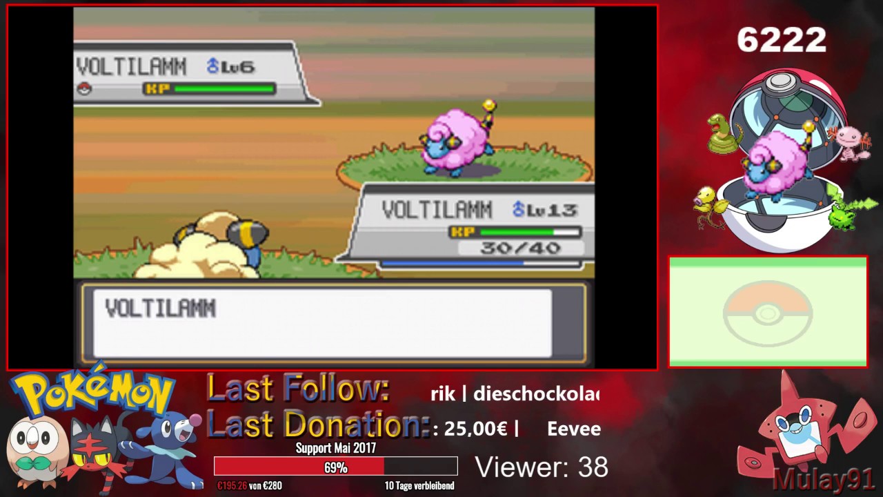 POKÉMON SOUL SILVER: Shiny Voltilamm [Twitchmitschnitt]