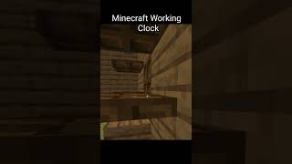 Minecraft Working Clock #shorts