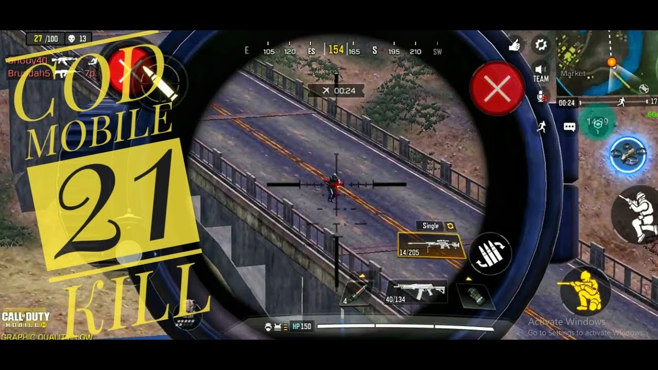 COD MOBILE 21 KILL solo vs squad first gameplay video - YouTube