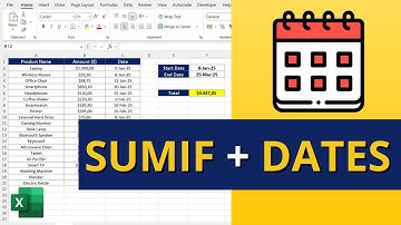SUMIF with DATE and SUMIFS with DATE RANGE